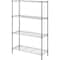 Lorell Wire Shelving, 4-shelf, Light-duty, 36"Wx14"Dx54"H, Silver LLR70063 - alternate 1